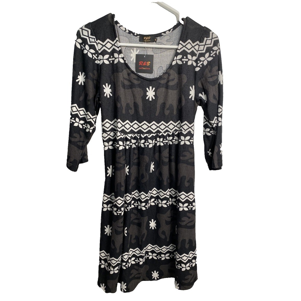 R&B collection womens juniors dress size medium long sleeve winter